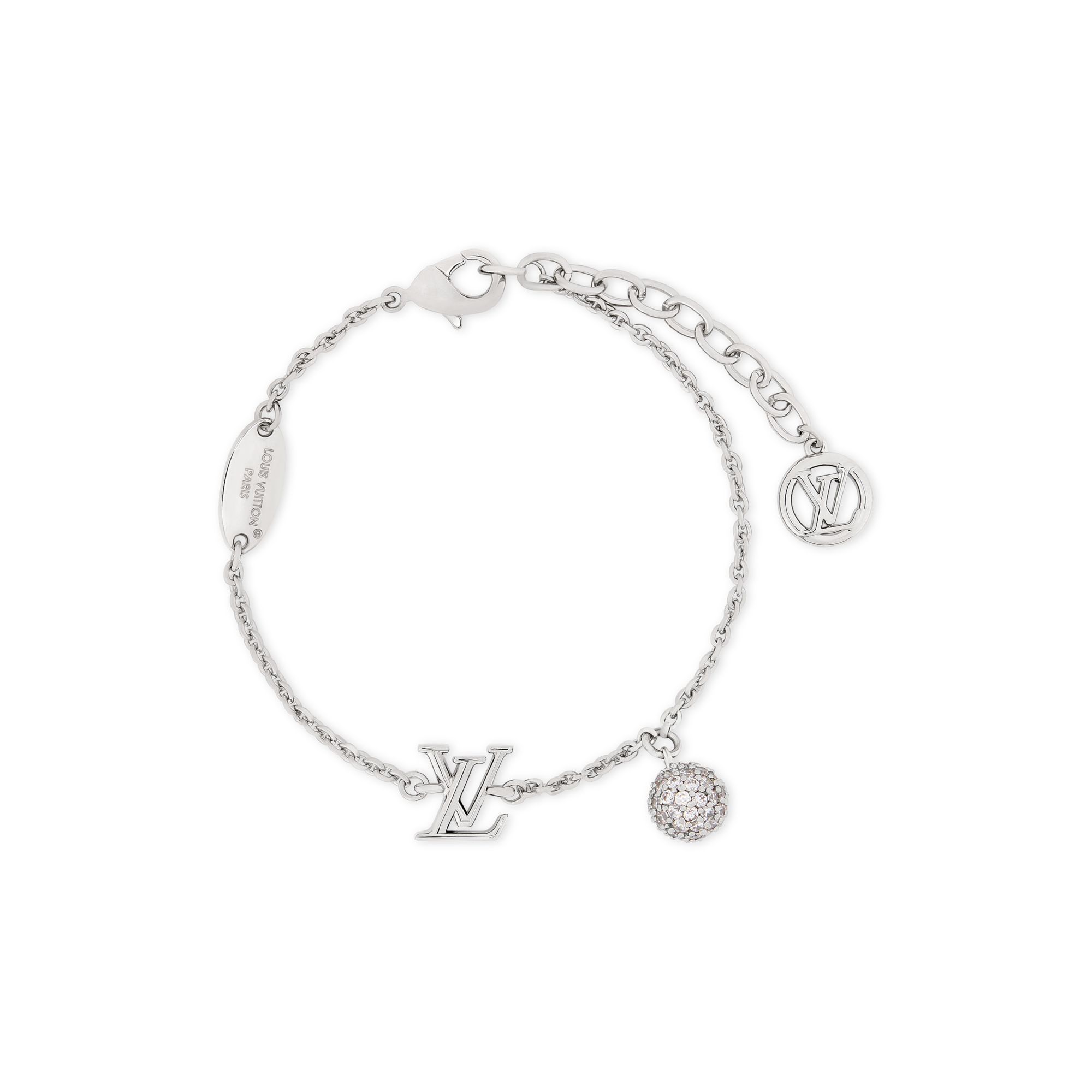 LV ラメロゴ付きホワイトニット ビルクリップ・シャンゼリゼ S00｜ルイ・ヴィトン 公式サイト - M65041